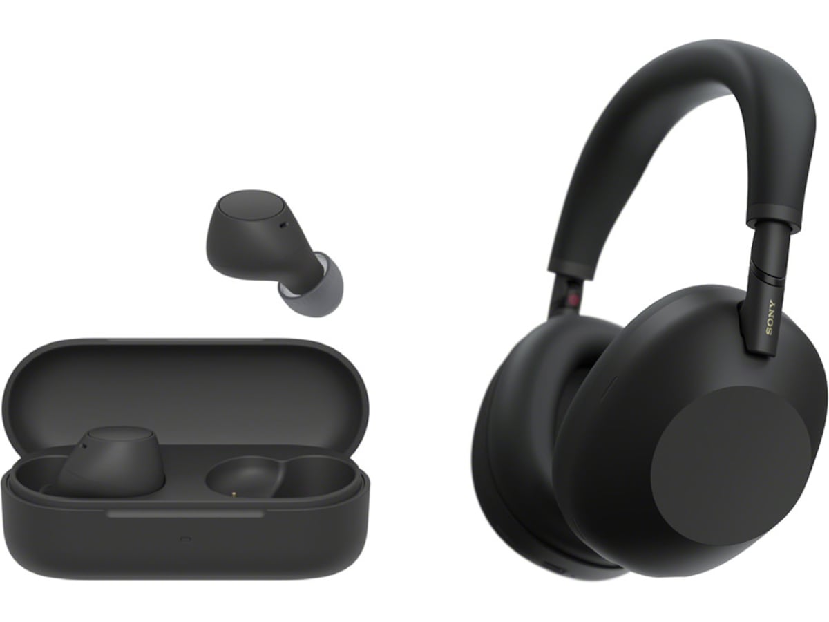 Sony WH-1000XM6 trådløse hovedtelefoner, over-ear (sort) + WF-510 ørepropper Høretelefoner