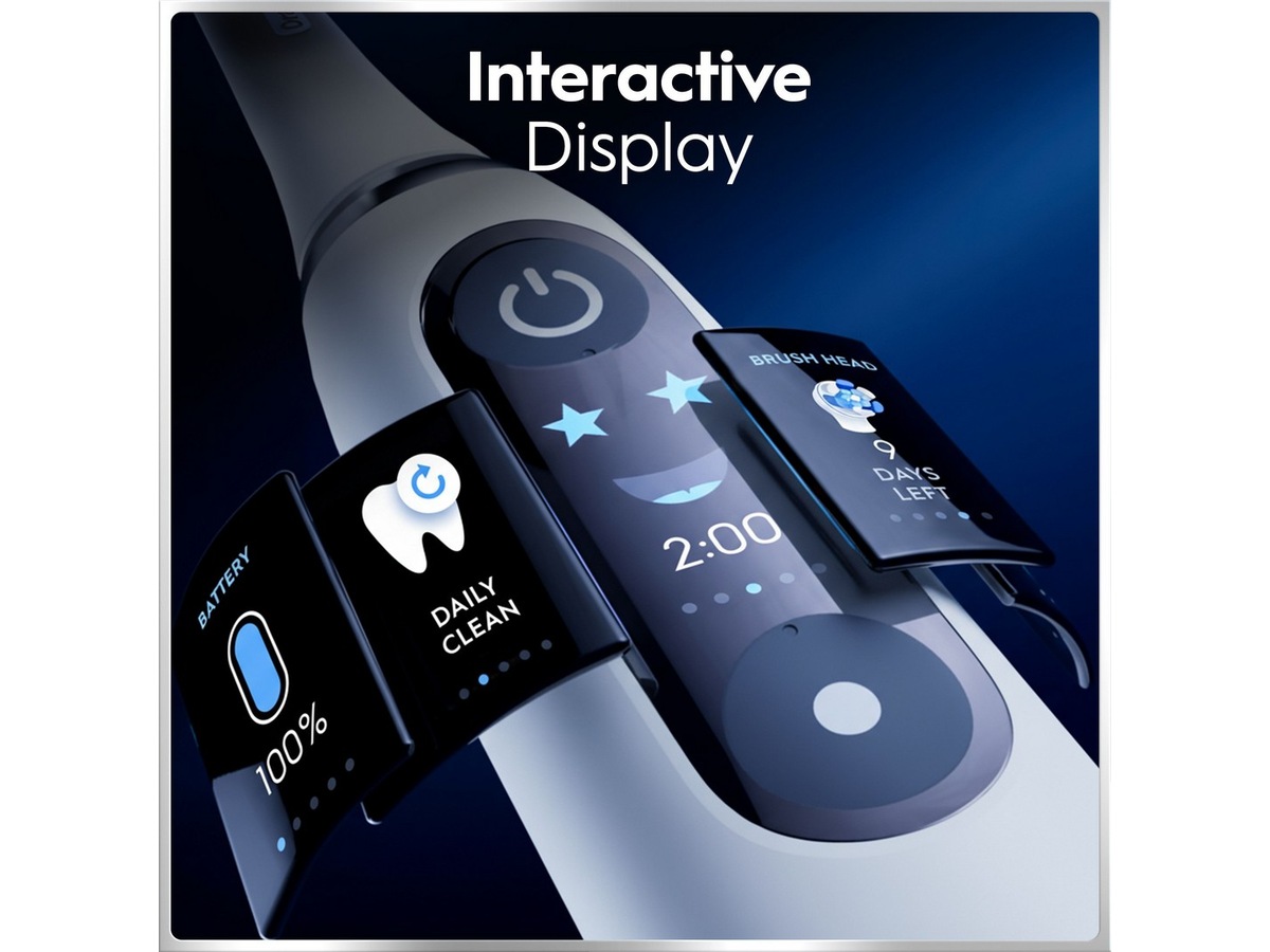 Oral-B iO6 elektrisk tandbørste (sort og lyserød) Tilbehør til tandpleje