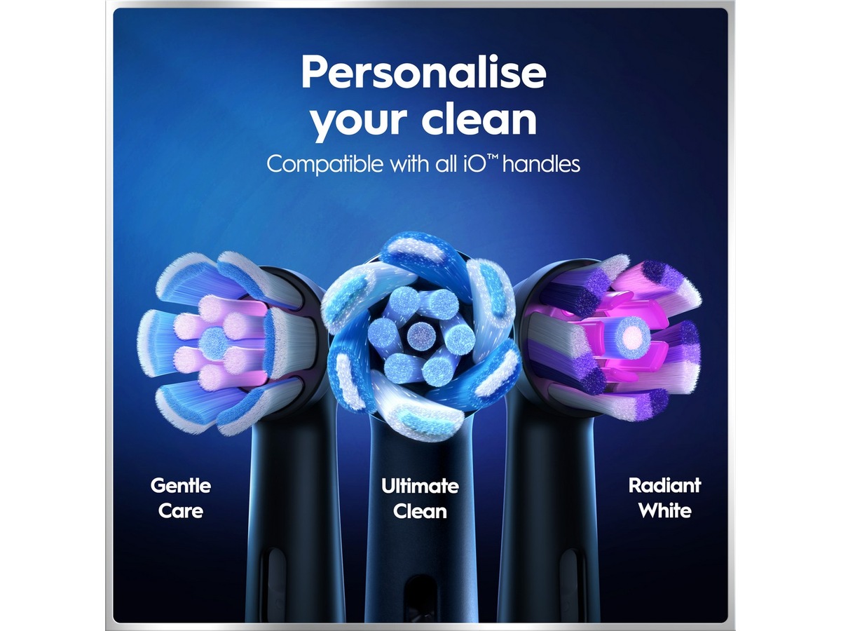 Oral-B iO6 elektrisk tandbørste (sort og lyserød) Tilbehør til tandpleje