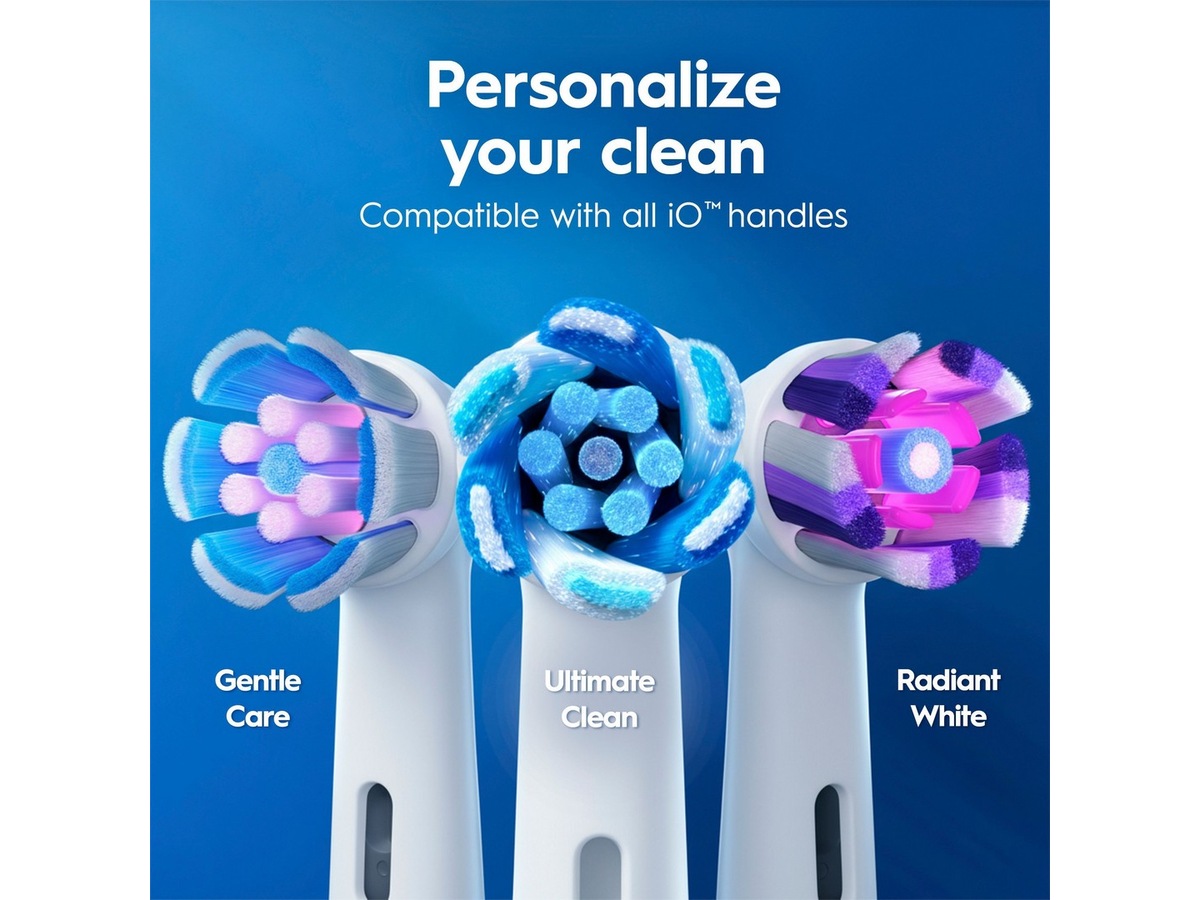 Oral-B iO3 elektrisk tandbørste (hvid) Tilbehør til tandpleje