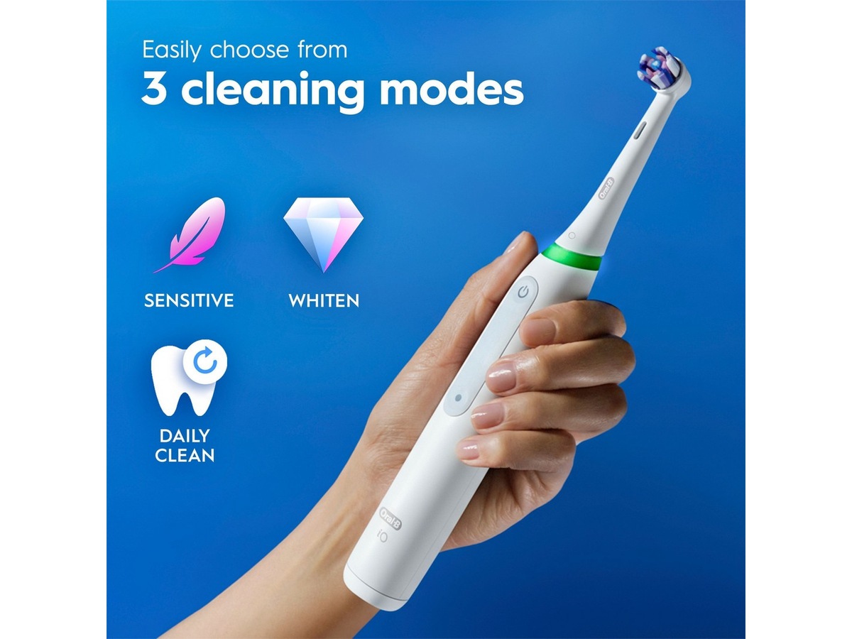 Oral-B iO3 elektrisk tandbørste (hvid) Tilbehør til tandpleje