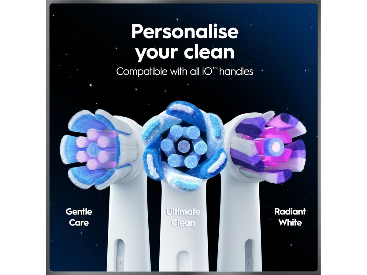 Oral-B iO10 elektrisk tandbørste (hvid) Tilbehør til tandpleje