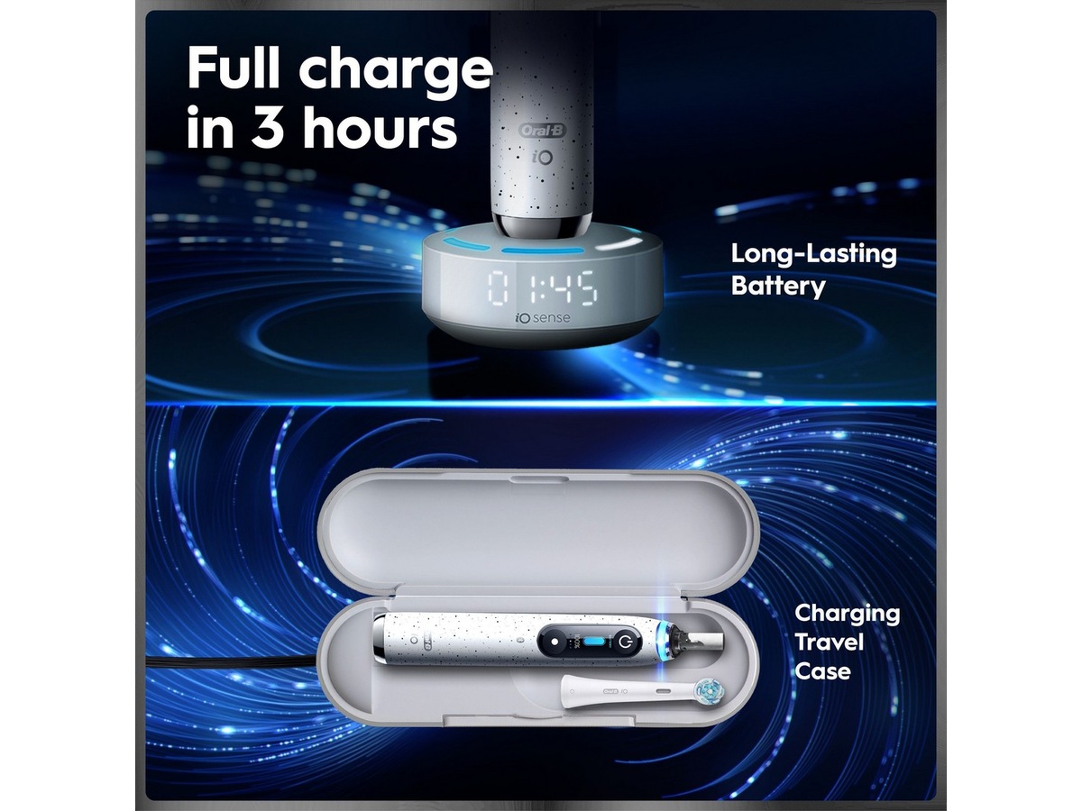 Oral-B iO10 elektrisk tandbørste (hvid) Tilbehør til tandpleje