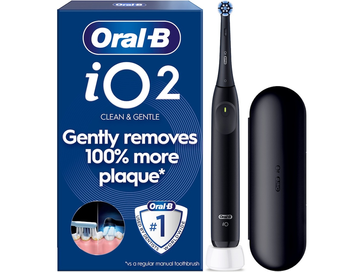 Oral-B iO 2 elektrisk tandbørste (Night Black) Tilbehør til tandpleje
