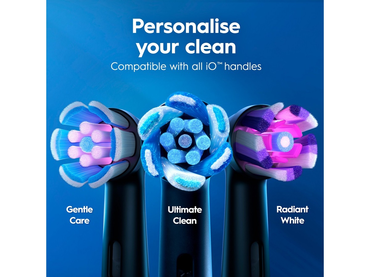 Oral-B iO 2 elektrisk tandbørste (Night Black) Tilbehør til tandpleje