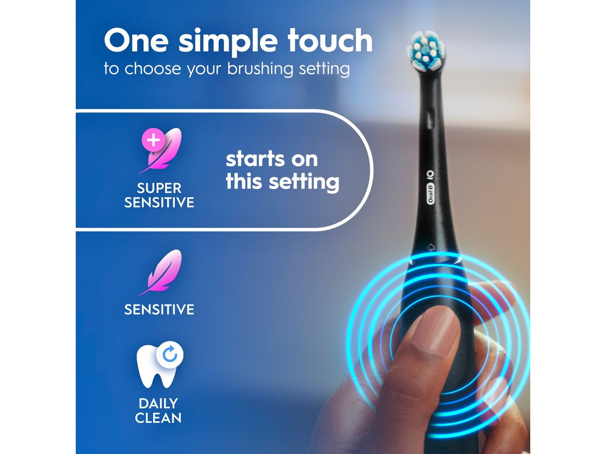 Oral-B iO 2 elektrisk tandbørste (Night Black) Tilbehør til tandpleje