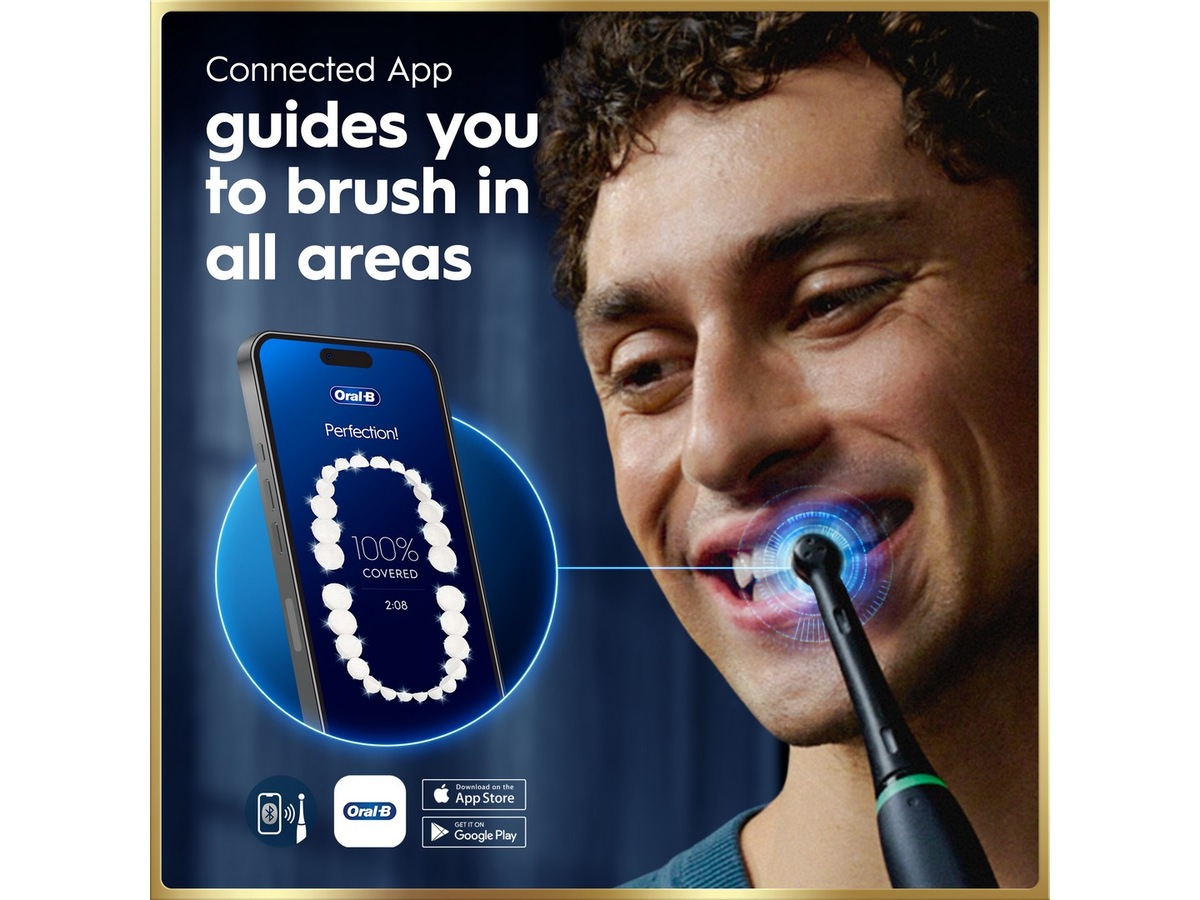 Oral-B iO9 elektrisk tandbørste (sort) Tilbehør til tandpleje