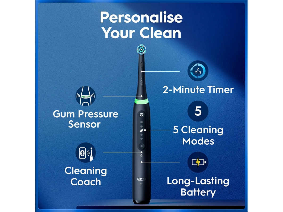 Oral-B iO5 elektrisk tandbørste (rosa) Tilbehør til tandpleje