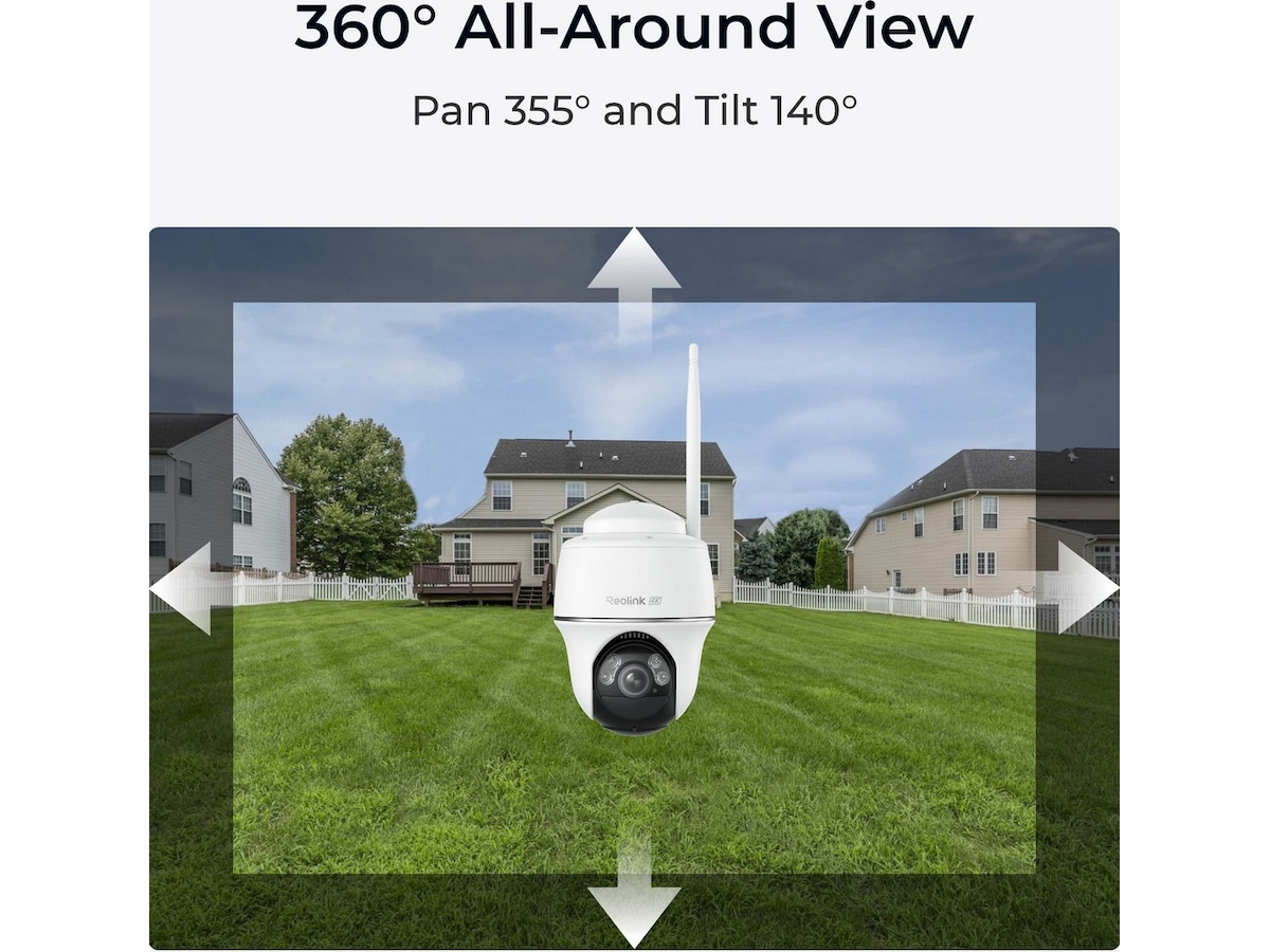Reolink Argus PT Ultra 4K trådløst sikkerhedskamera (2-stk./solpanel) Overvågningskameraer