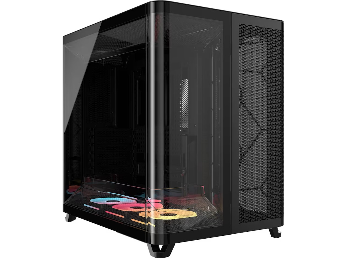Corsair AIR 5400 LX-R RGB iCUE LINK Triple Chamber Mid Tower (sort