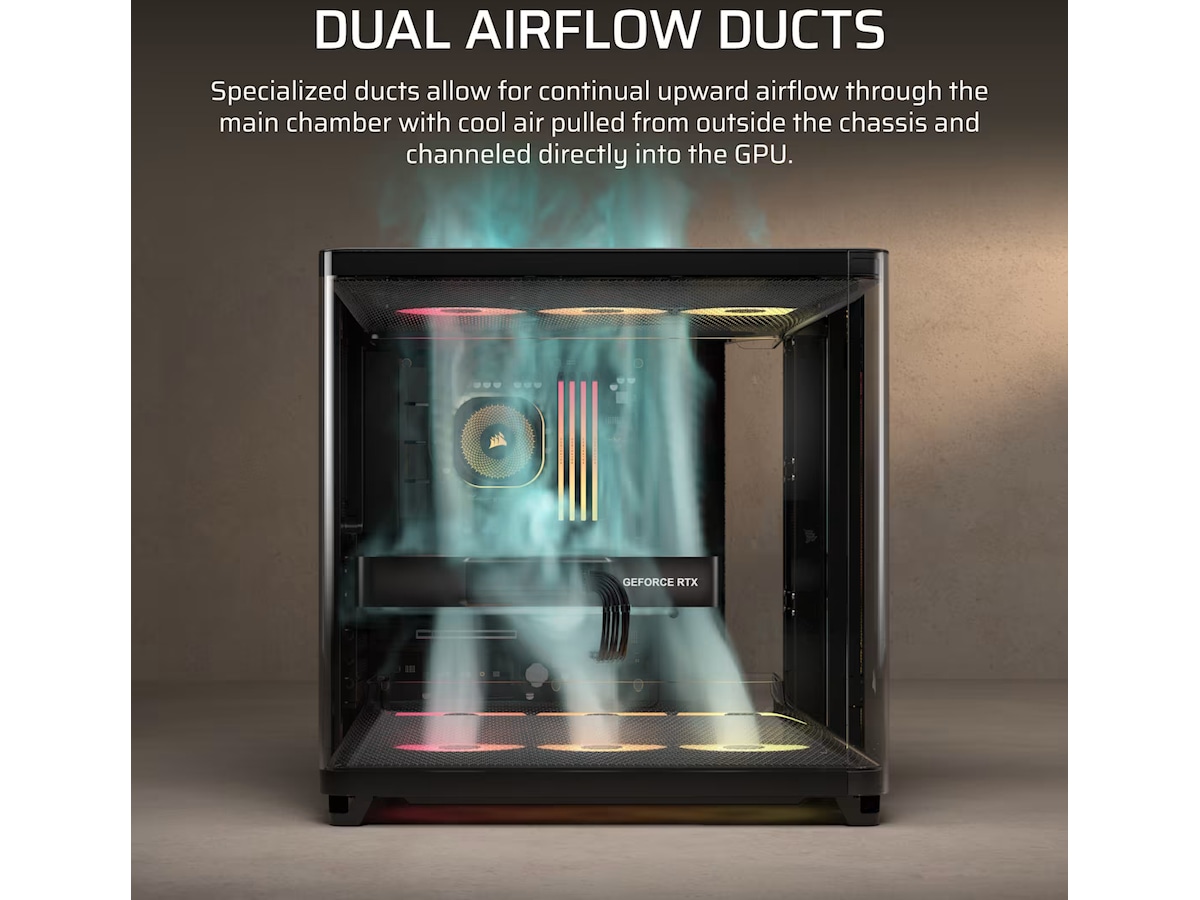 Corsair AIR 5400 RS-R ARGB Triple Chamber Mid Tower (sort) Midi Tower