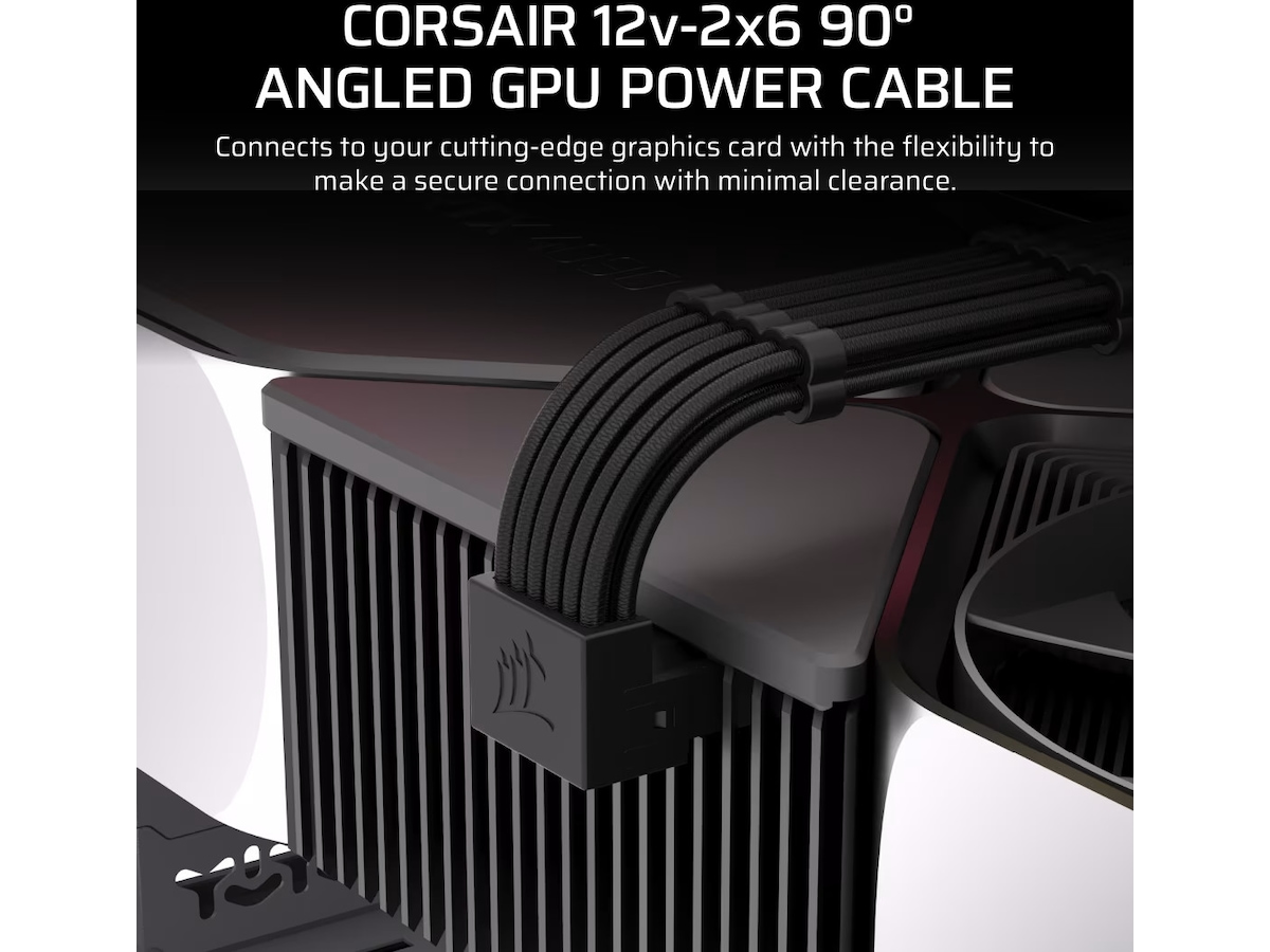 Corsair Typ 4 PSU 90° 12V-2x6 Stil A Kabel Tilbehør