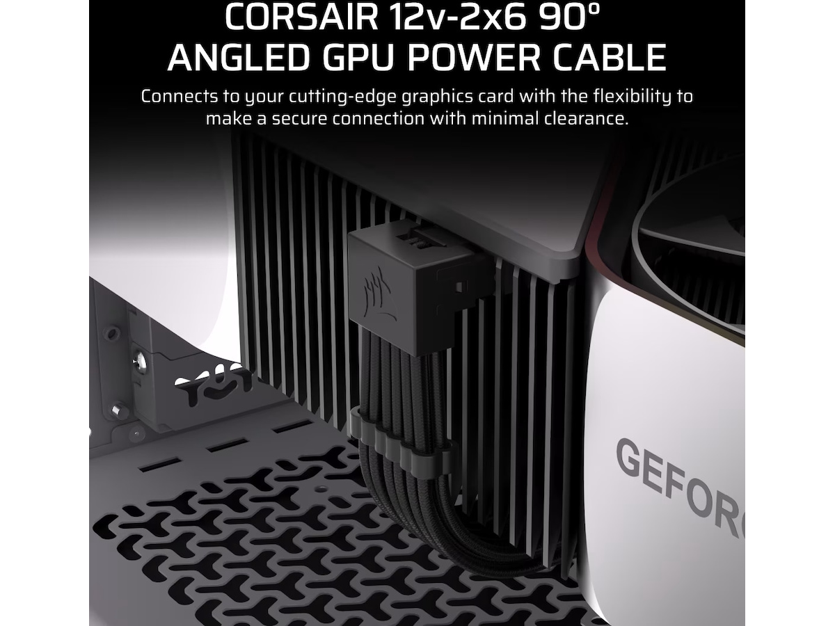 Corsair Type 5 PSU 90° 12V-2x6 Stil B Kabel Tilbehør