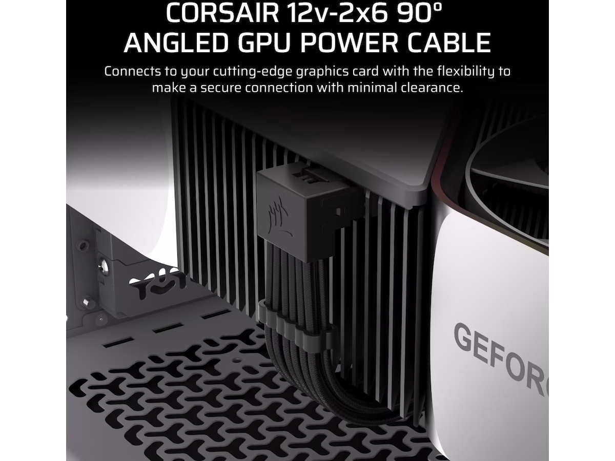 Corsair Type 4 PSU 90° 12V-2x6 Stil B Kabel Tilbehør