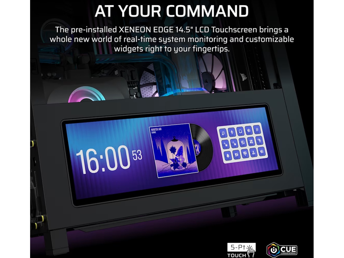 Corsair Frame 4000D LCD RS performance mid tower (sort) Midi Tower