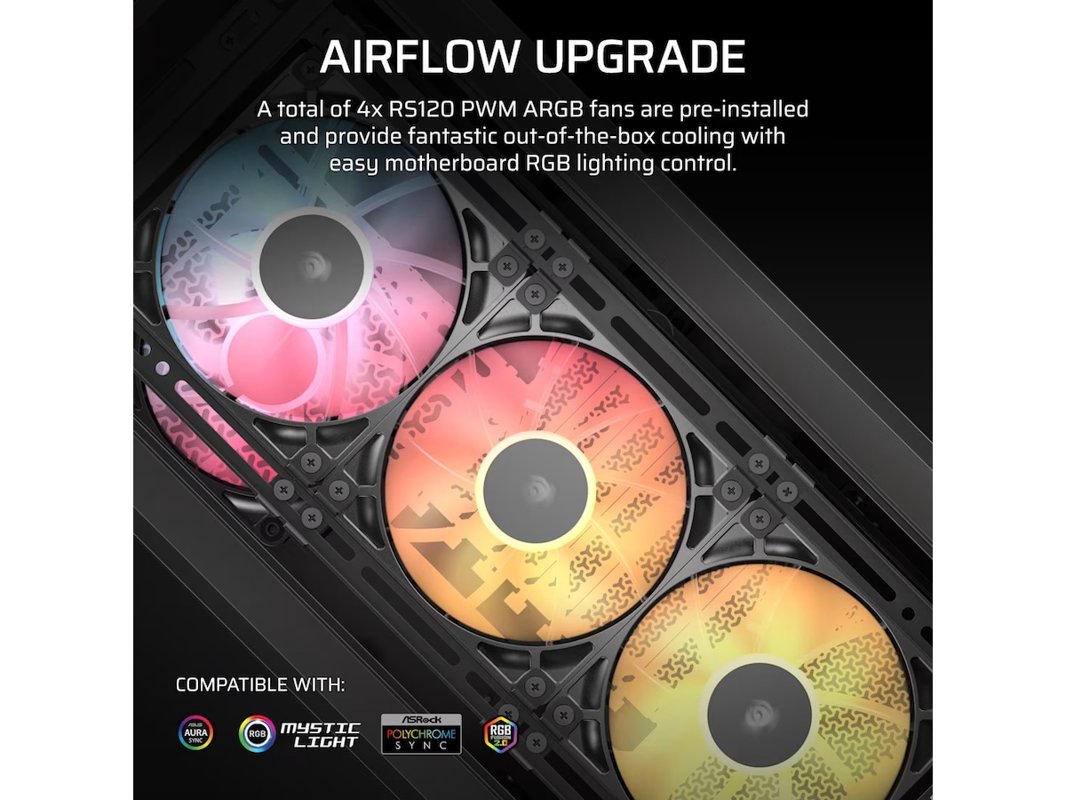 Corsair Frame 4000D LCD RS performance mid tower (sort) Midi Tower