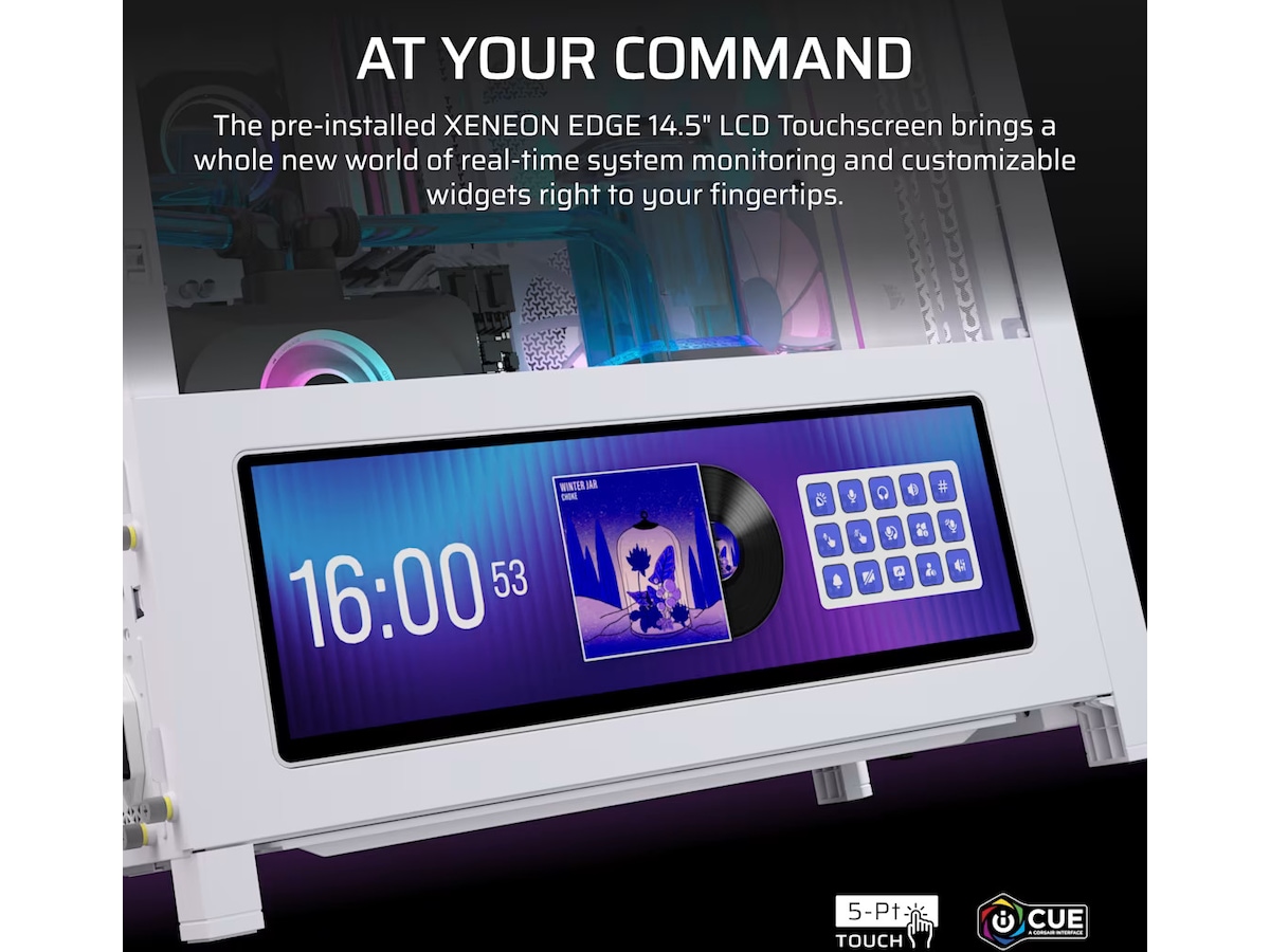 Corsair Frame 4000D LCD RS Performance mid tower (hvid) Midi Tower