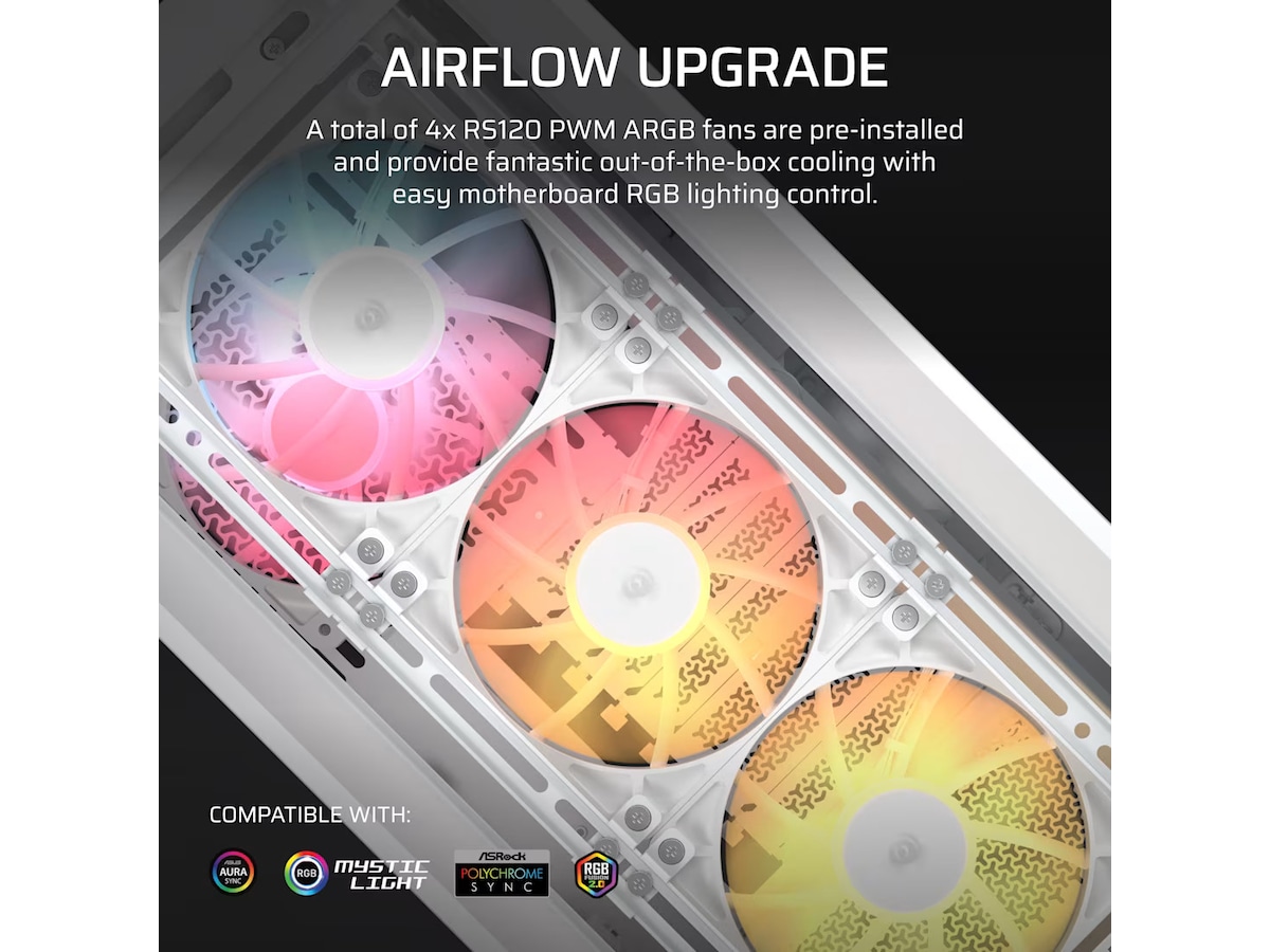 Corsair Frame 4000D LCD RS Performance mid tower (hvid) Midi Tower