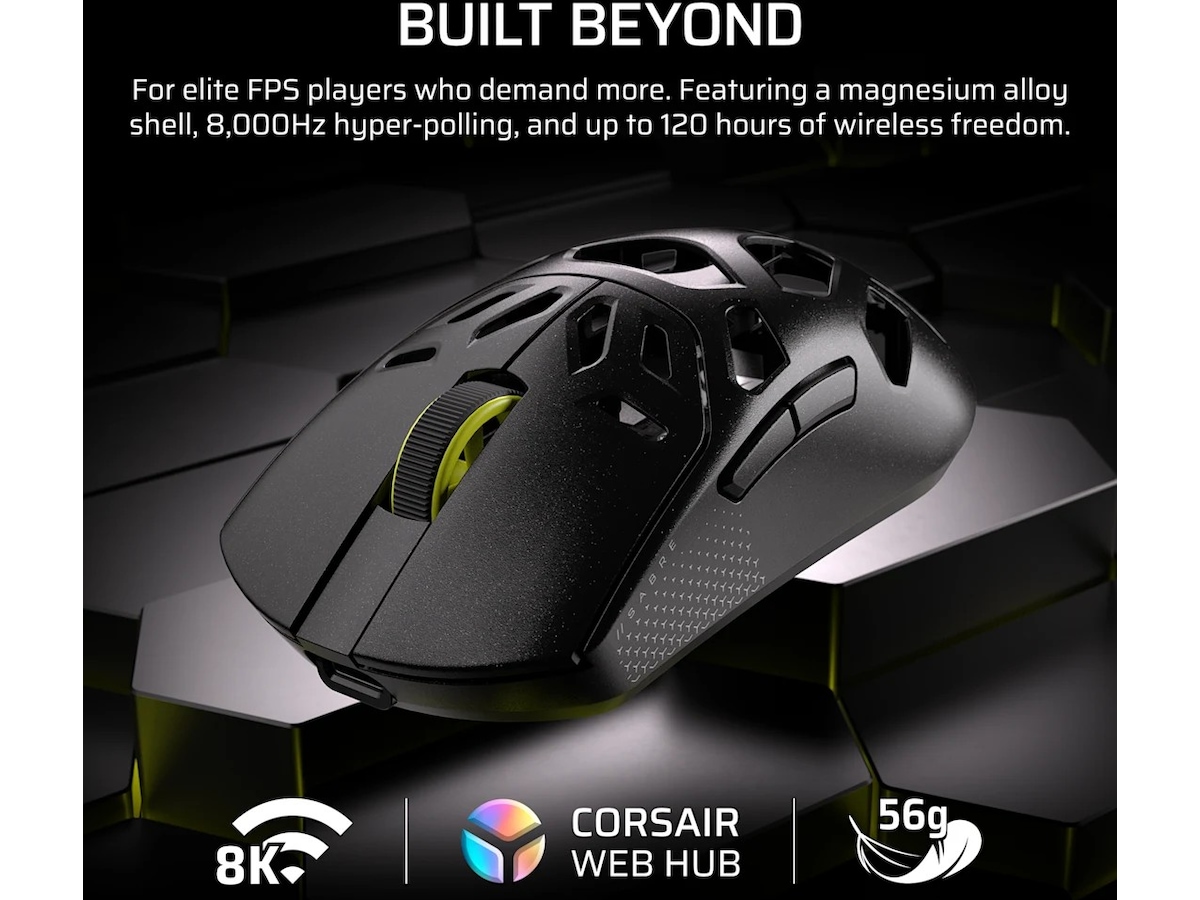 Corsair Sabre v2 Pro gamingmus (hvid) Gamingmus