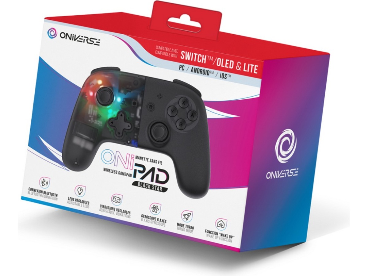 Oniverse Onipad Nintendo Switch 2 trådløs controller (sort) Tilbehør til spilkonsoller