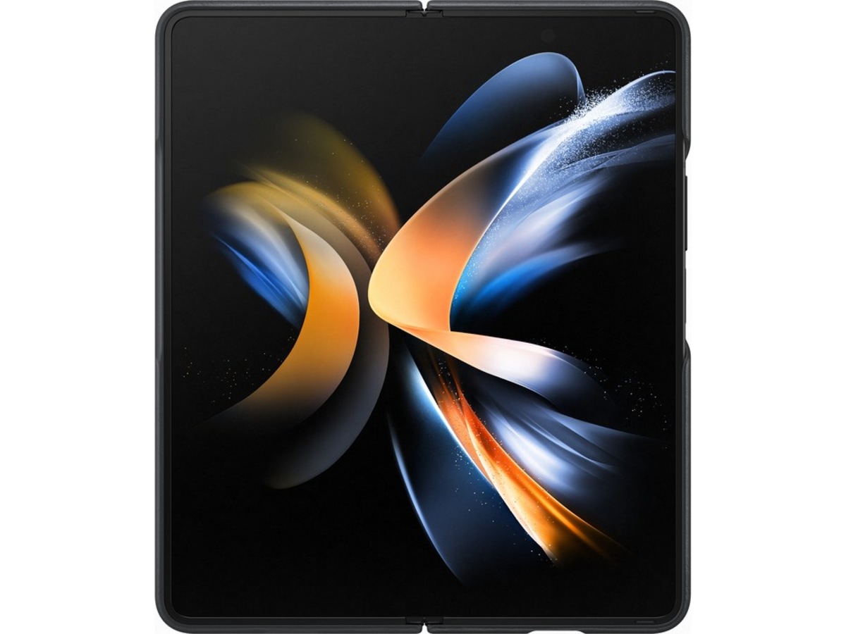 Samsung Galaxy Z Fold4 Leather Cover (sort) Mobilcover