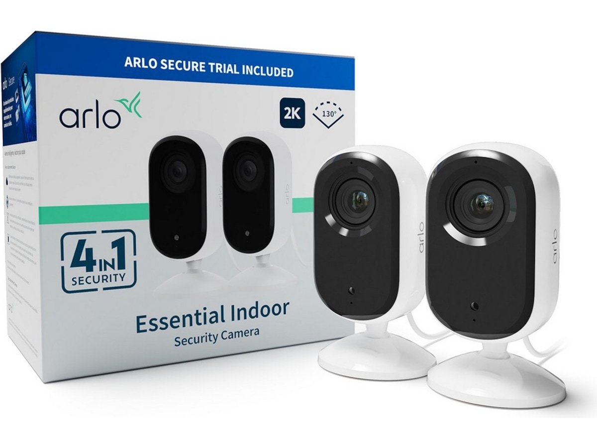 Arlo Essential 2 2K overvågningskamera 2-pak Overvågningskameraer