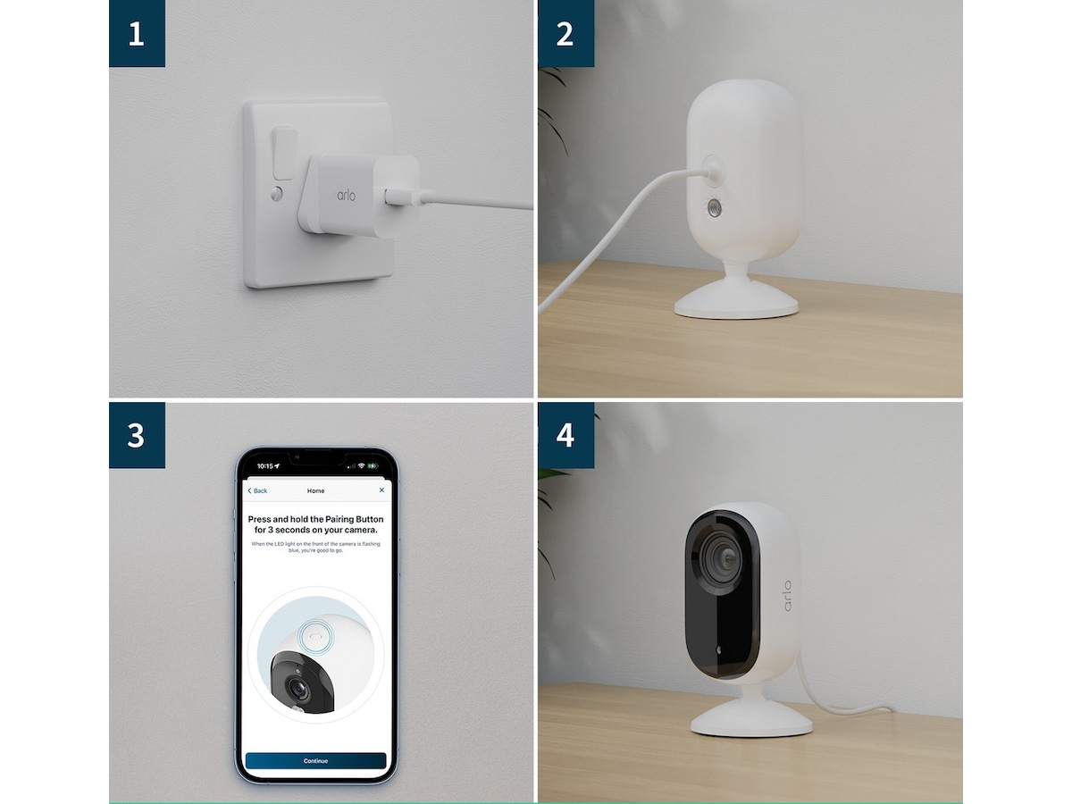 Arlo Essential 2 2K overvågningskamera 2-pak Overvågningskameraer