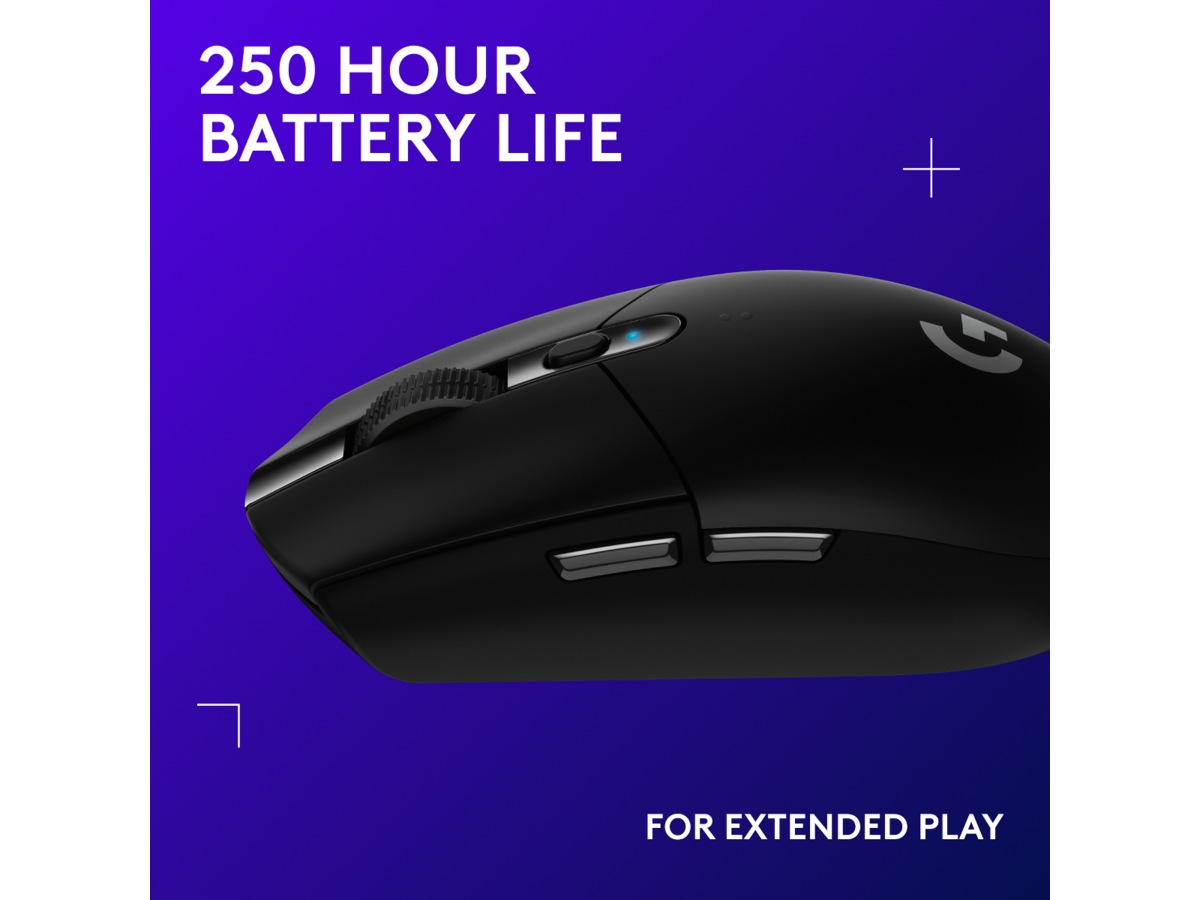 Logitech G305 Lightspeed Trådløs Gamingmus (sort) Gamingmus