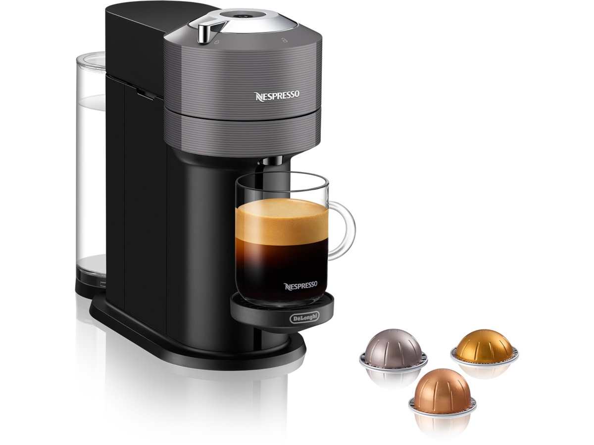 NESPRESSO Vertuo Next fra DeLonghi® kapselmaskine (grå) Kapselmaskiner