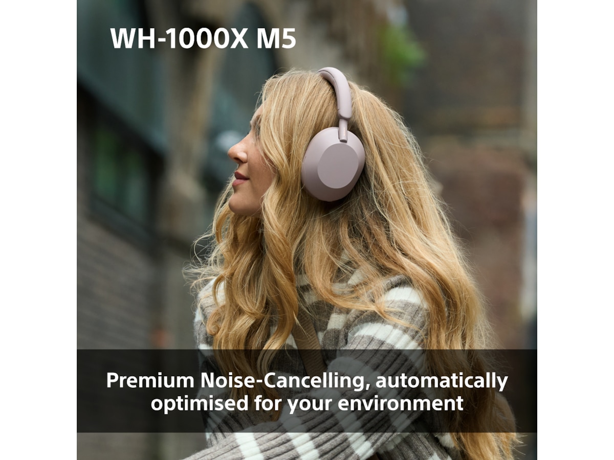 Sony WH-1000XM5 Trådløse høretelefoner, Over-Ear (sort) Høretelefoner