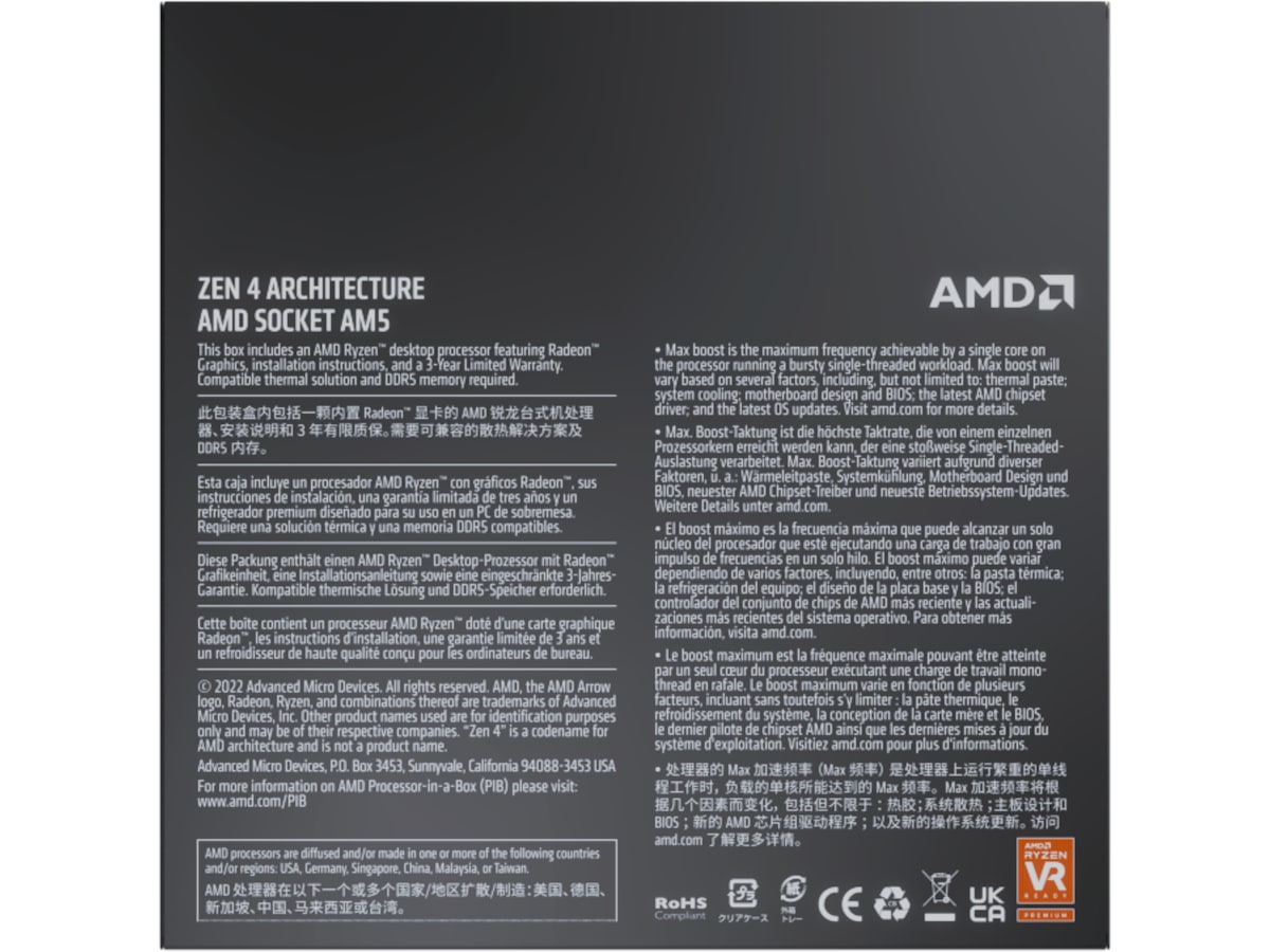 AMD Ryzen 5 7600X CPU Processorer