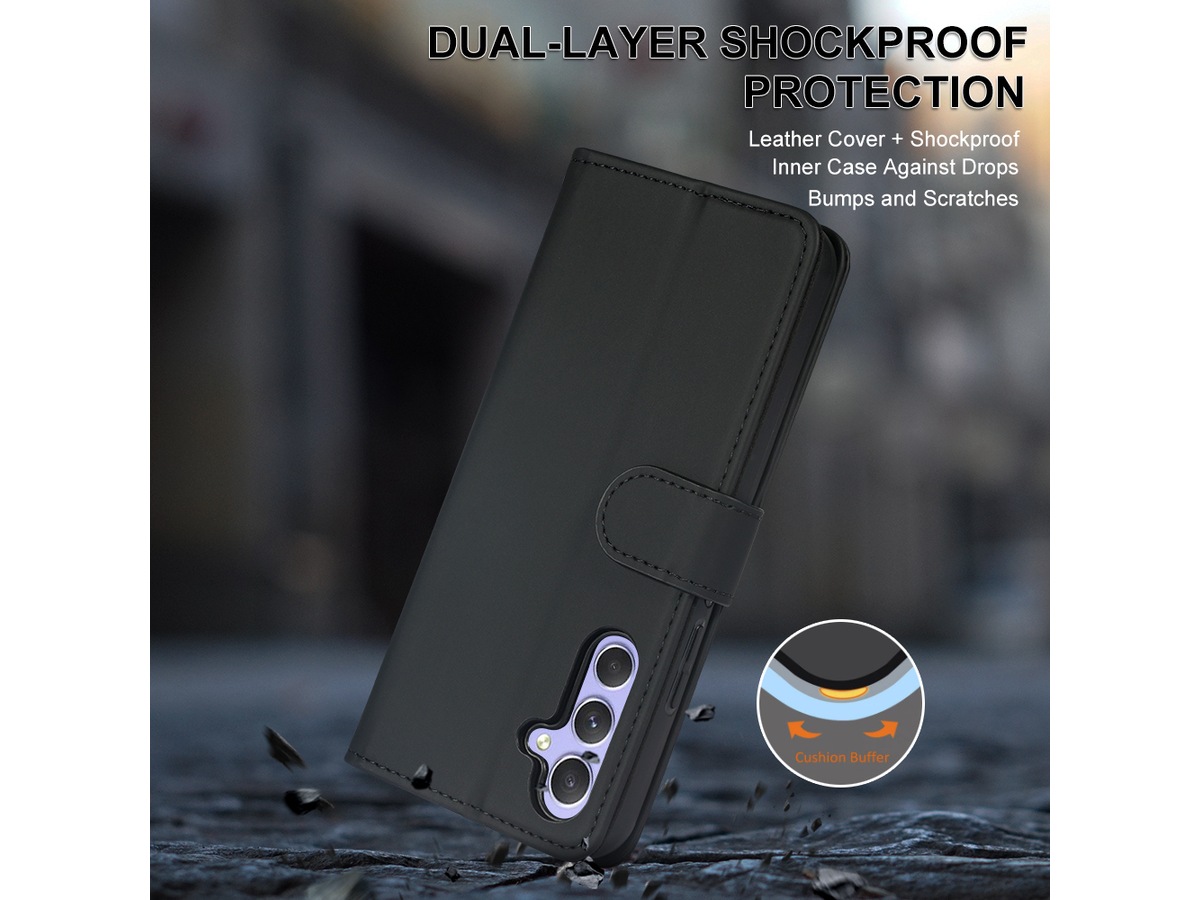 iiglo Galaxy A54 5G Wallet Cover (sort) Mobilcover