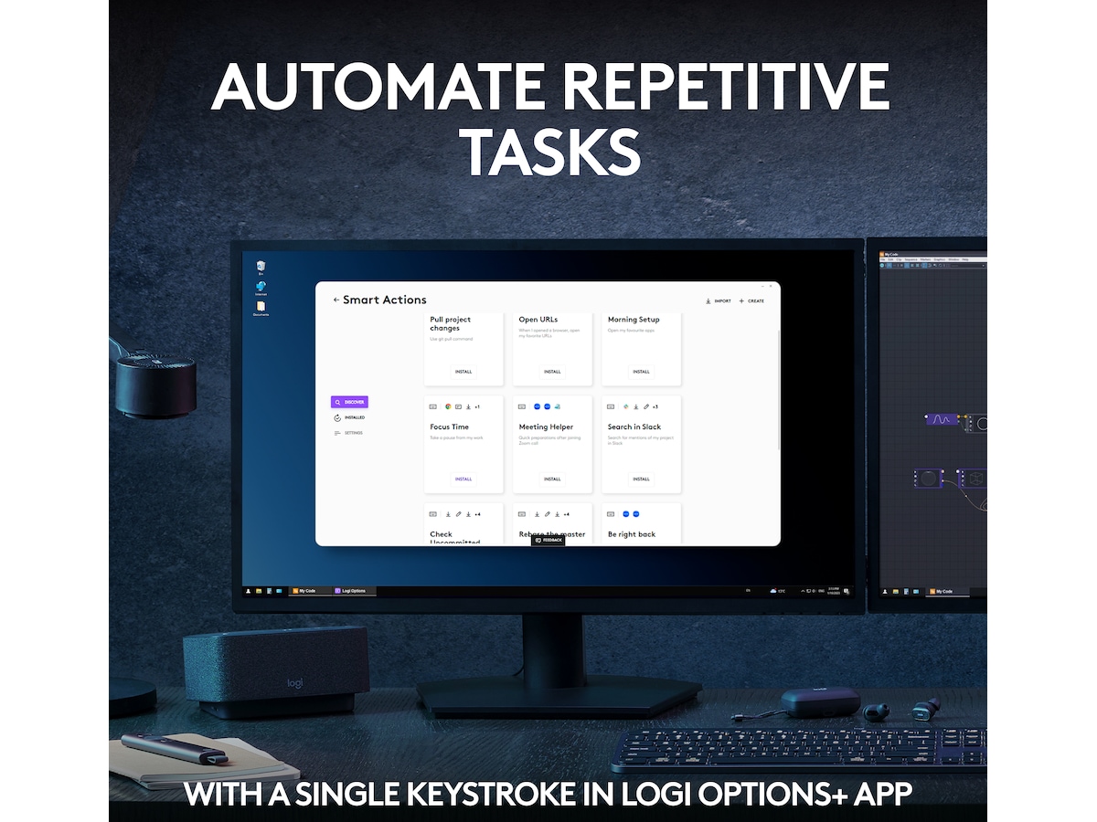 Logitech MX Keys S Trådløst Tastatur (graphite) Keyboards