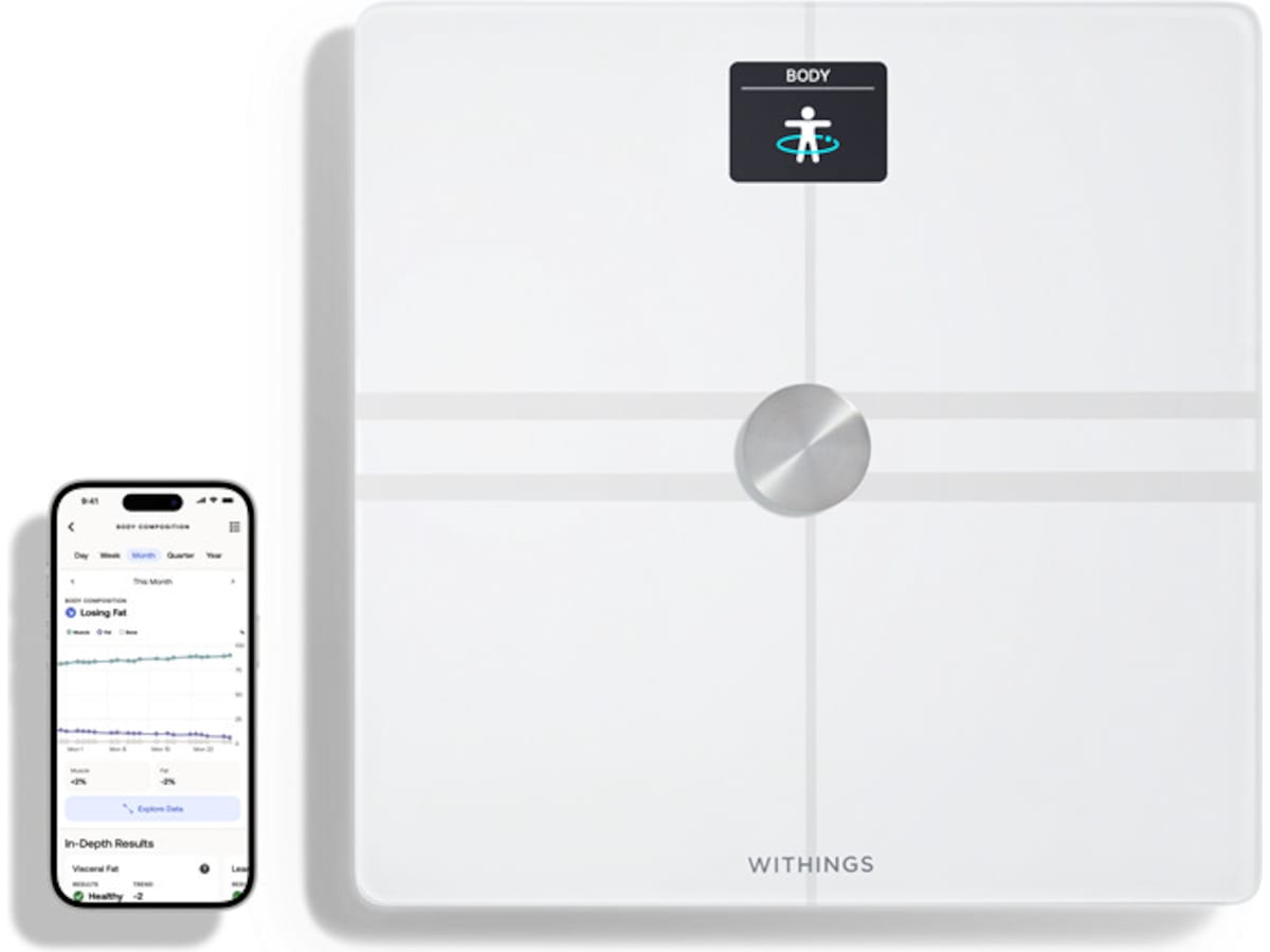 Withings Body Comp Wi-Fi smart badevægt (hvid) Badevægte