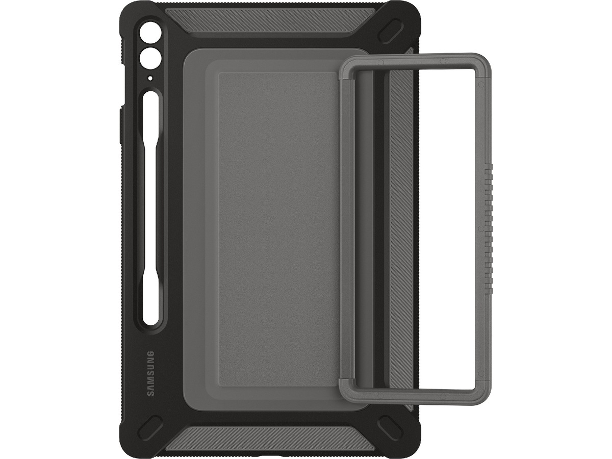 Samsung Galaxy Tab S9 FE+ Outdoor Cover (sort/grå) Cover til tablet
