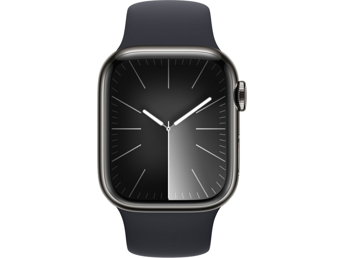 Apple Watch Series 9 GPS + LTE 41mm Rustfrit stål (grafitgrå) Smartwatches