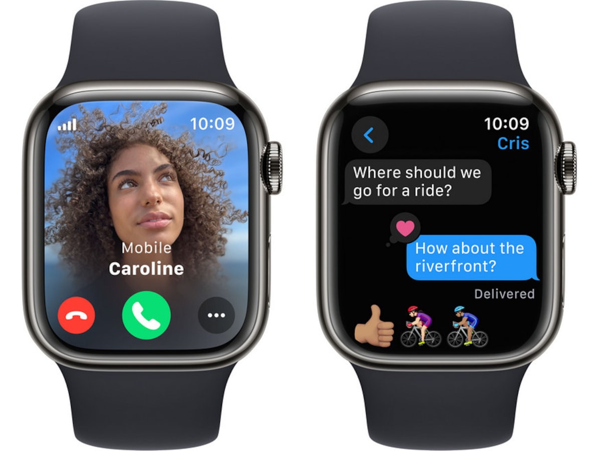 Apple Watch Series 9 GPS + LTE 41mm Rustfrit stål (grafitgrå) Smartwatches