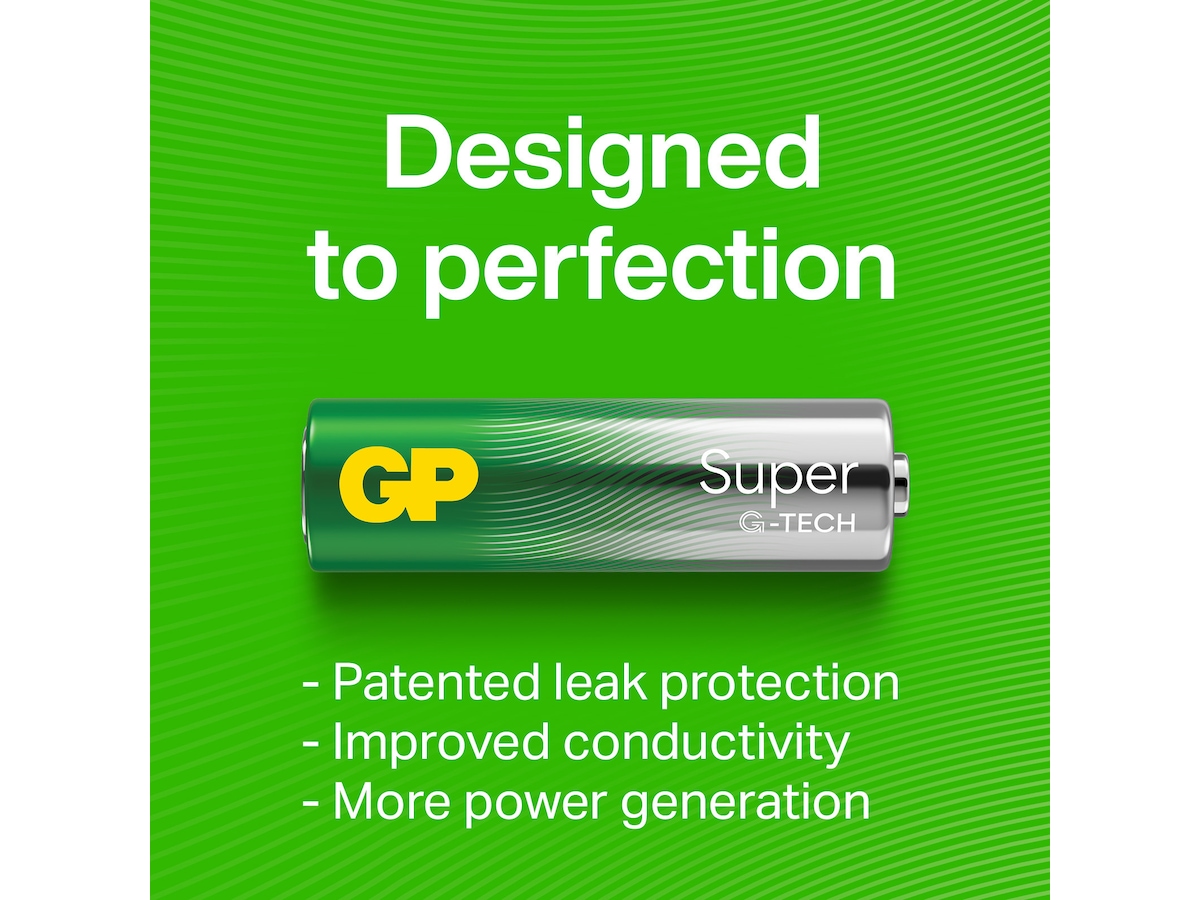 GP Super Alkaline AA/LR6 batteri, 20-pk Generelle batterier