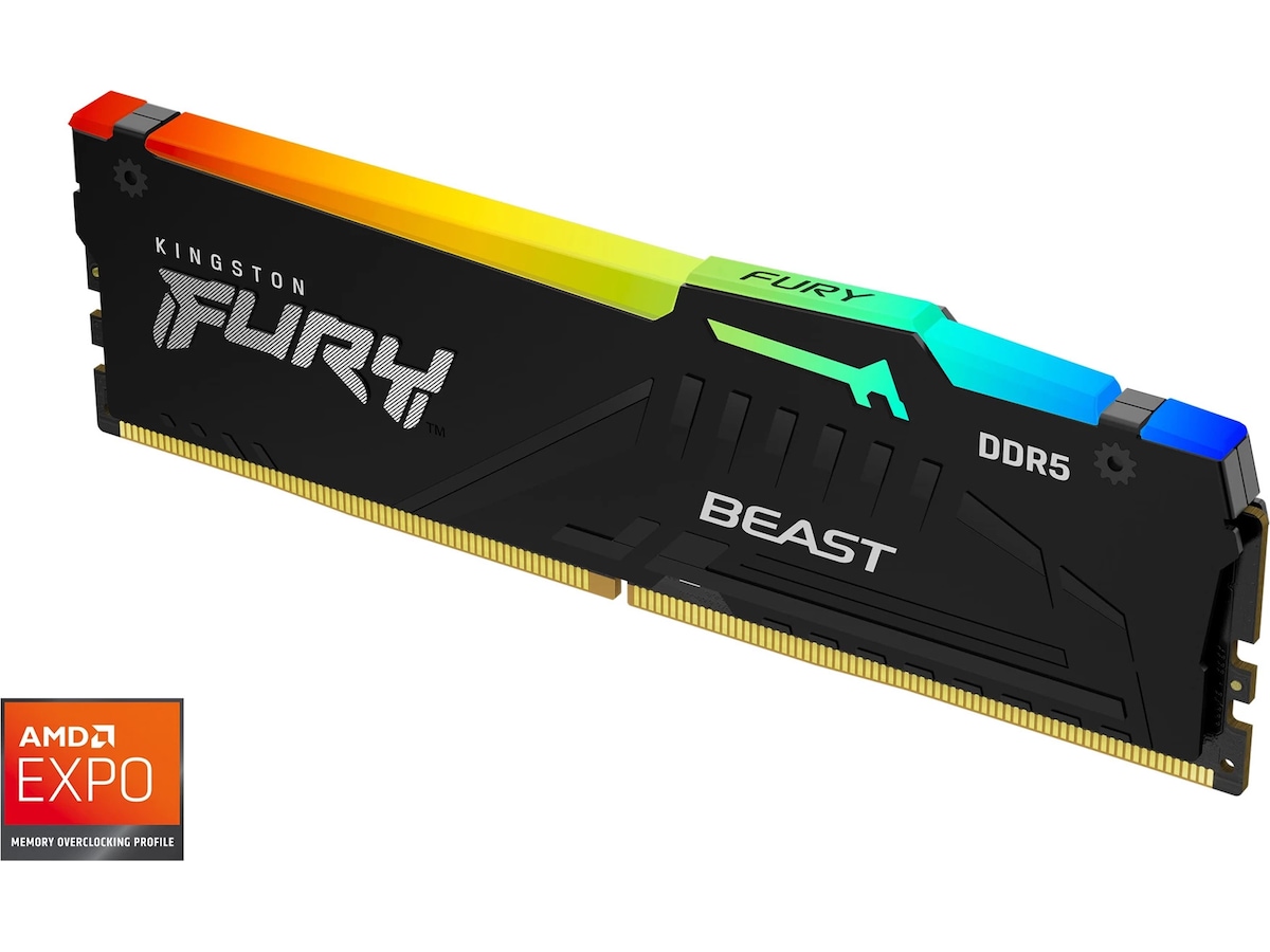 Kingston FURY Beast RGB DDR5 5600MHz 32GB Hukommelse (RAM)