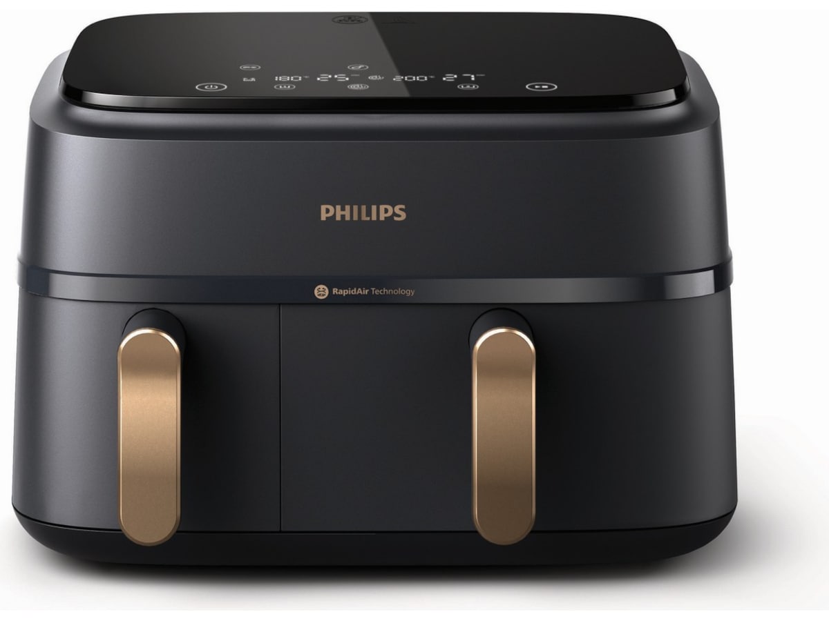 Philips dual basket airfryer 9L NA352/00 (grå/kobber) Airfryer