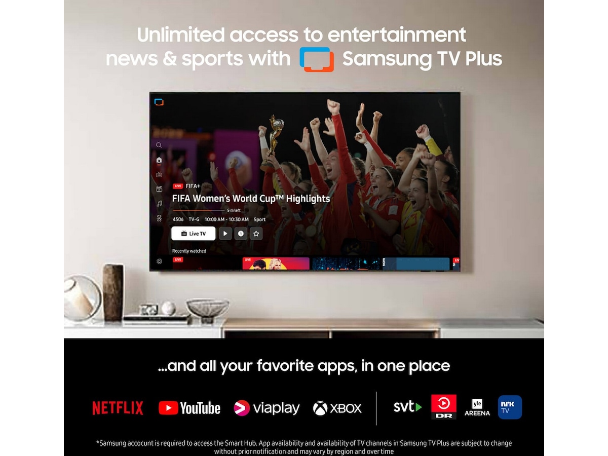 Samsung 98" DU9005K LED TV TU98DU9005K Over 80 tommer TV