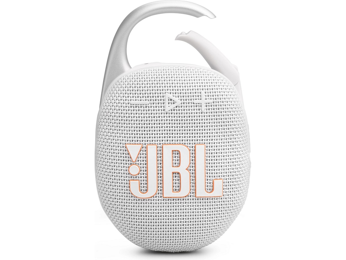 JBL Clip 5 Trådløs bluetooth højtaler (hvid) Trådløs / Bluetooth højttaler