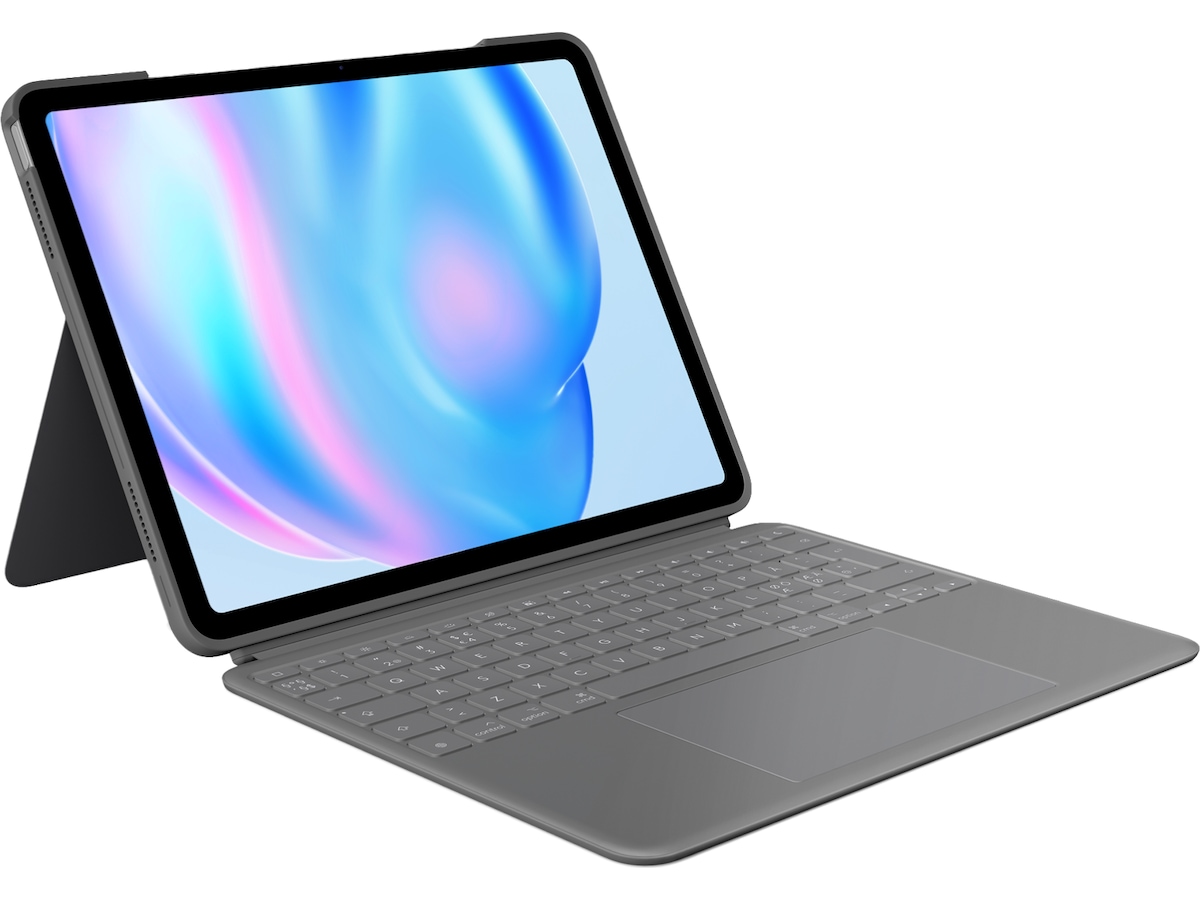 Logitech iPad Air 13" Combo Touch tastaturcover (oxford grå) Tastatur og stylus