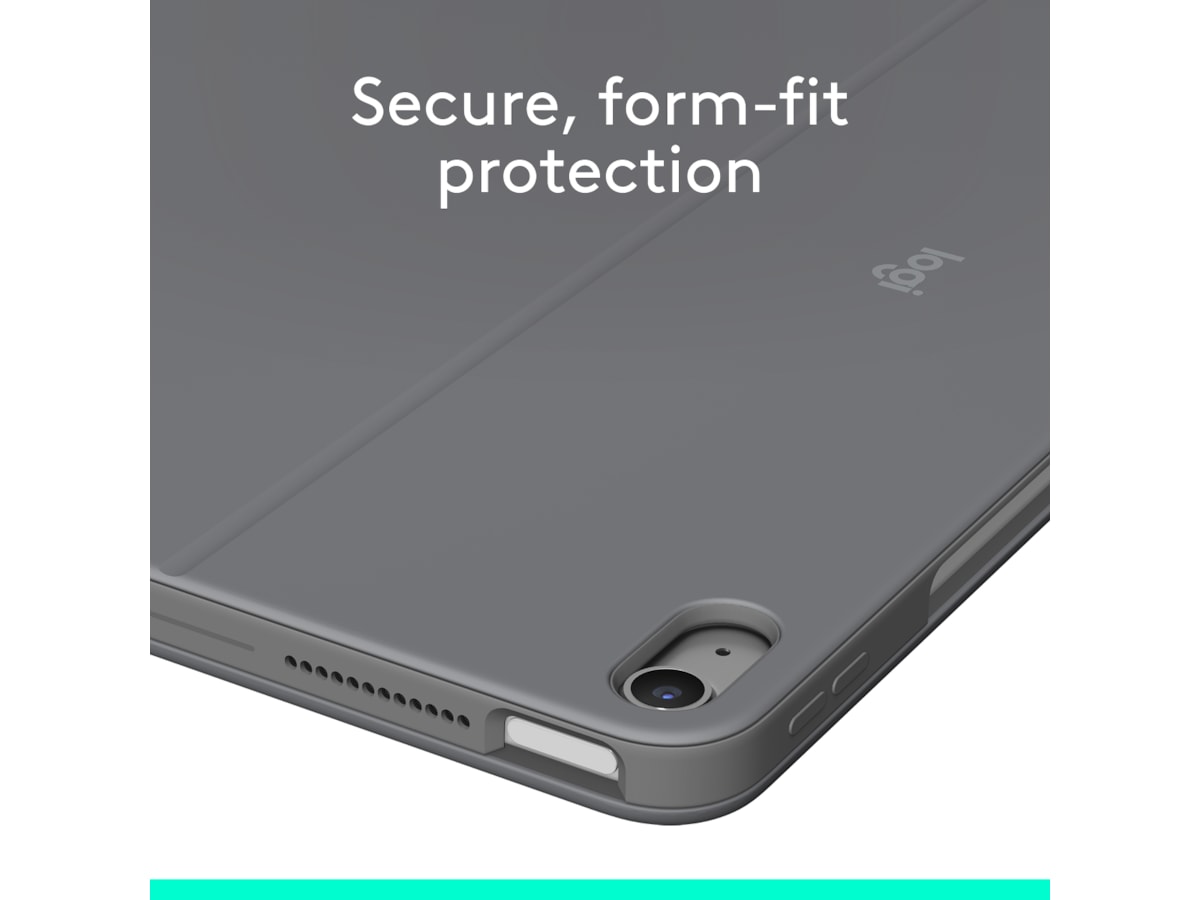 Logitech iPad Air 13" Combo Touch tastaturcover (oxford grå) Tastatur og stylus
