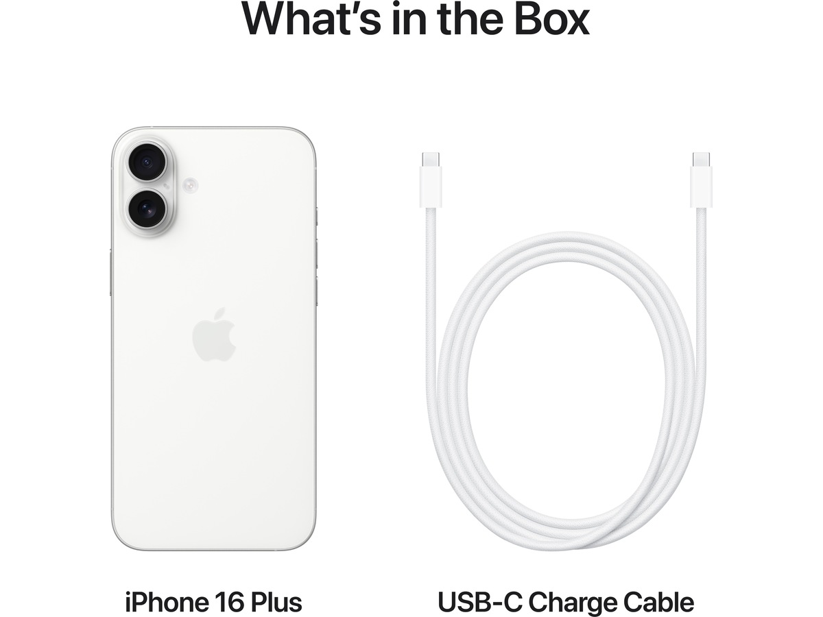 iPhone 16 Plus 256GB (hvid) Mobiltelefoner