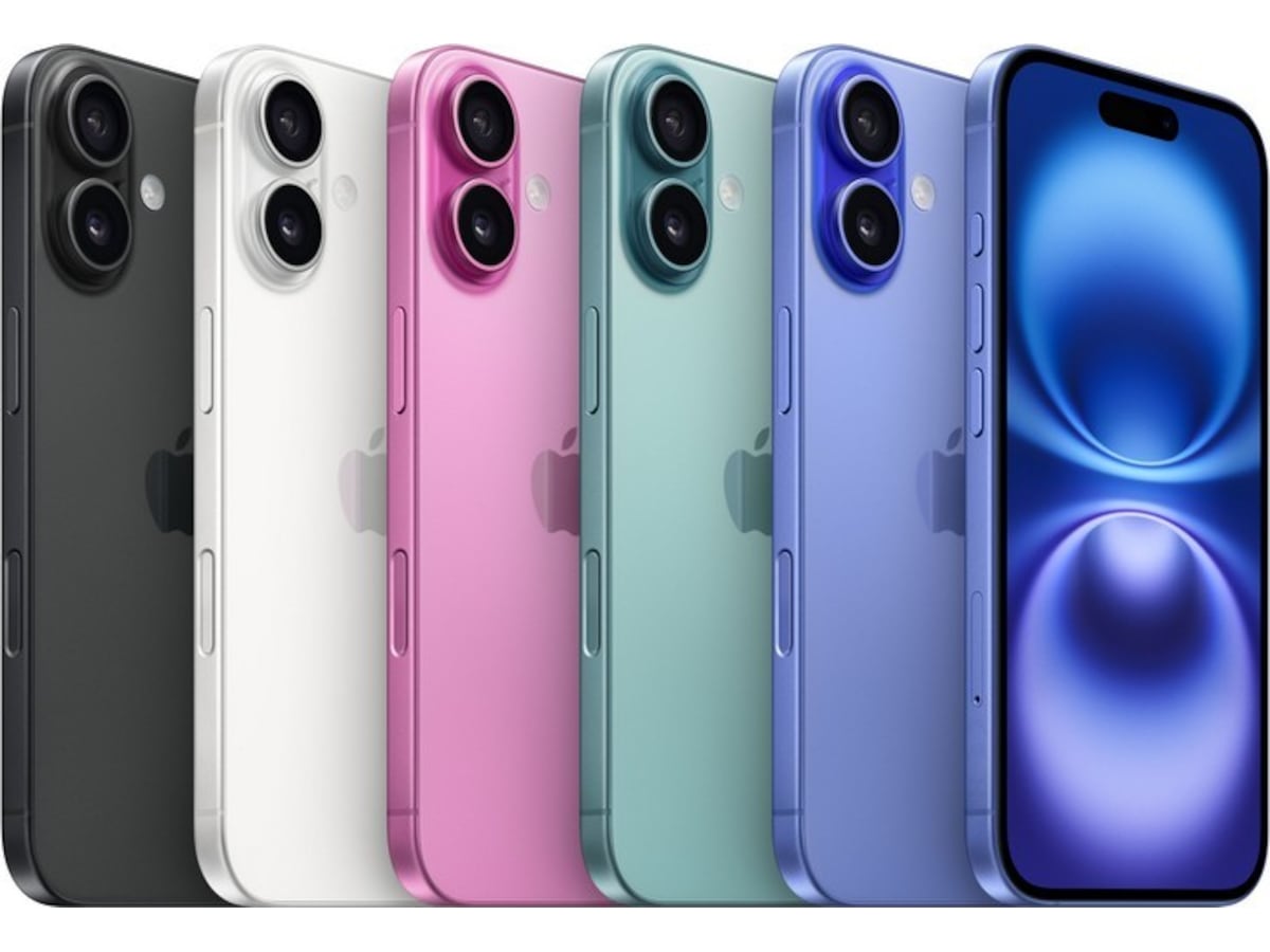 iPhone 16 Plus 256GB (grønblå) Mobiltelefoner