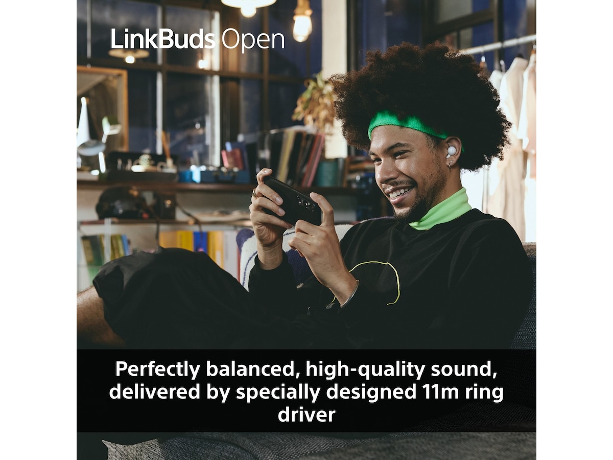 Sony Linkbuds Open True Wireless ørepropper (sort) In-ear høretelefoner