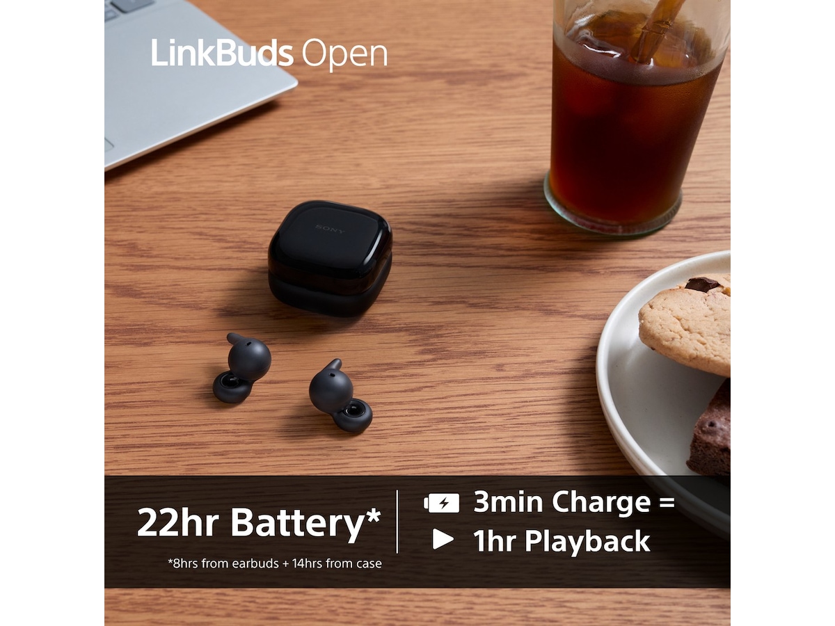 Sony Linkbuds Open True Wireless ørepropper (sort) In-ear høretelefoner