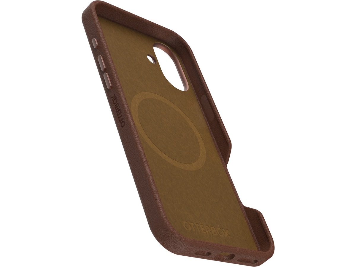 OtterBox iPhone 16 Plus Symmetry Cactus læderetui (brun) Mobilcover