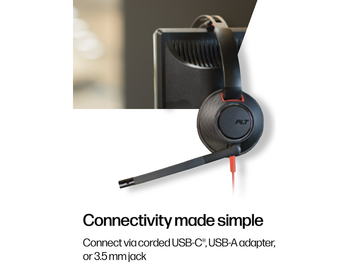 Poly Blackwire 5220 MS Teams USB-C Headset Kablet headset